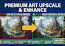 upscale ai images and artwork to 300 dpi print ready high resolution